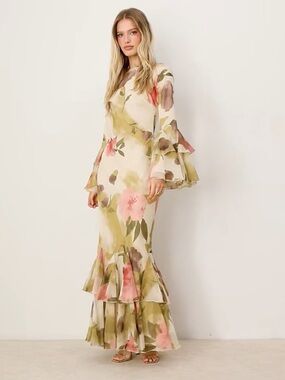 asos design maxi dress with pinny bodice in embroidered dobby ASOS DESIGN maxi dress with pinny bodice in embroidered dobby, Soft Blush